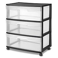 Algopix Similar Product 8 - Sterilite 29309001 Wide 3 Drawer Cart