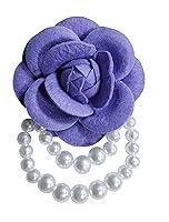 Algopix Similar Product 4 - Elegant Camellia Flower Faux Pearl