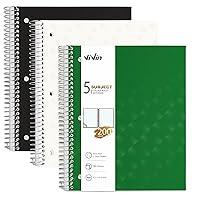 Algopix Similar Product 9 - ViVin Spiral Notebooks 3 Pack 5