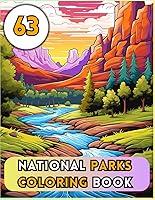 Algopix Similar Product 9 - 63 National Parks Coloring Book