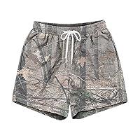 Algopix Similar Product 11 - Mens Cargo Sweat Shorts 2024 Camo Cargo