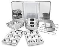 Algopix Similar Product 19 - Bakeware Sets of 11 PP CHEF Stainless