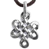 Algopix Similar Product 17 - Tibetan Endless Knot Necklace 925
