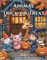 Algopix Similar Product 13 - Animal Trick-or-Treat: Coloring Book