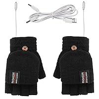 Algopix Similar Product 12 - Soapow USB Heated GlovesWinter Knitted