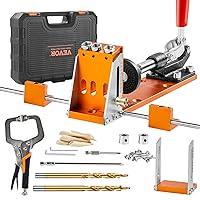 Algopix Similar Product 4 - VEVOR Pocket Hole Jig Kit 34 Pcs