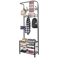 Algopix Similar Product 2 - iMounTEK Metal Entryway Coat Shoe Rack