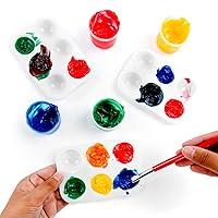 Algopix Similar Product 3 - White Plastic Artist Paint Palettes