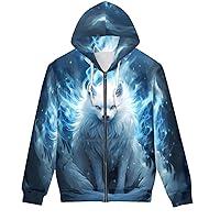 Algopix Similar Product 8 - JooMeryer Mens Cool Wolf Fox Printed