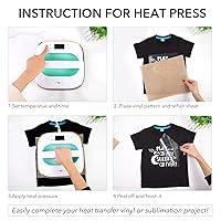 DODODUM Mini Heat Press Machine Easy to Use for T Shirts Shoes