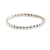 Algopix Similar Product 11 - Beaded Stacking Ring sterling silver