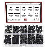 Algopix Similar Product 6 - DYWISHKEY 152 Pieces M6 Black Screws