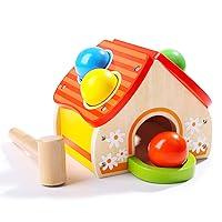Algopix Similar Product 14 - TOP BRIGHT Wooden Hammer Ball Toy for 1