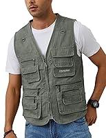 Algopix Similar Product 5 - Gihuo Mens Fishing Vest Casual Utility