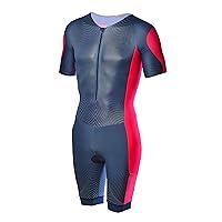 Algopix Similar Product 1 - Mens Triathlon Skinsuit Bodysuit with