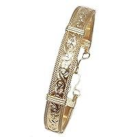 Algopix Similar Product 14 - Handmade Designer Gold Bracelet for