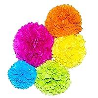 Algopix Similar Product 8 - Paper Pom Poms  15 pcs of 10 12 14