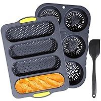 Algopix Similar Product 20 - OMISTAR 3 PCS Silicone Baguette Pan and