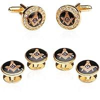 Algopix Similar Product 17 - CuffDaddy Masonic Cufflinks and Studs