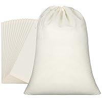 Algopix Similar Product 20 - Pangda 15 Pcs Muslin Bags 15 x 22 Inch