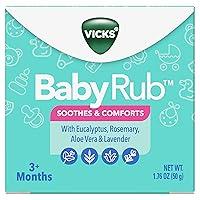Algopix Similar Product 5 - Vicks BabyRub Chest Rub Ointment with