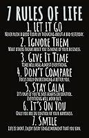 Algopix Similar Product 8 - 7 Rules of Life Inspirational Poster 