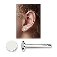 Algopix Similar Product 7 - Tiny Round Dot Disc Stud Earrings in