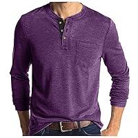 Algopix Similar Product 17 - Mens Henley Shirt Lightweight