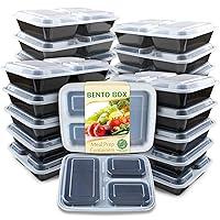 Algopix Similar Product 1 - Enther Meal Prep Container 20 Pack 3