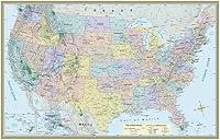 Algopix Similar Product 17 - US Map Poster 32 x 50 inches 