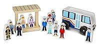 Algopix Similar Product 19 - Melissa  Doug Wooden Off To Work Bus