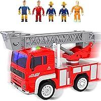 Algopix Similar Product 8 - FUNERICA Compact Fire Truck Toy Set