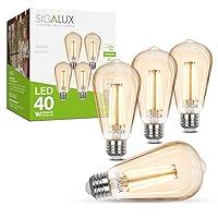 Algopix Similar Product 4 - Sigalux Edison LED Light Bulbs