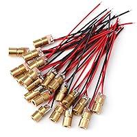 Algopix Similar Product 3 - MakerFocus 20pcs 5V 650nm 5mW Red Dot