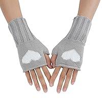 Algopix Similar Product 18 - Womens Embroidery Knitted Fingerless