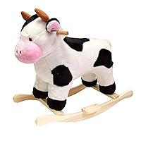 Algopix Similar Product 19 - Rocking Horse  Plush RideOn Cow with