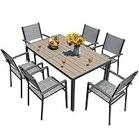 Algopix Similar Product 12 - Homall Patio Dining Set 7 Pieces