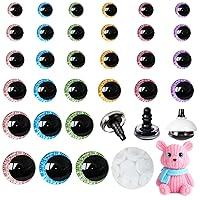 Algopix Similar Product 9 - MUCUNNIA 168pcs 3D Glitter Safety Eyes