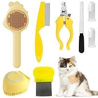 Algopix Similar Product 13 - VCZONE 8 Pcs Cat Brush Grooming Kits