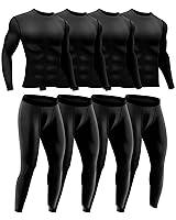 Algopix Similar Product 2 - Hicarer 4 Pcs Thermal Underwear Set for