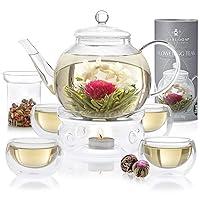 Algopix Similar Product 1 - Teabloom Complete Tea Set  Glass