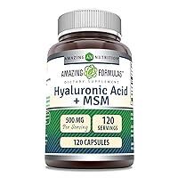 Algopix Similar Product 20 - Amazing Formulas Hyaluronic Acid  MSM