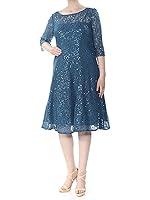 Algopix Similar Product 18 - SLNY Womens Plus Sequined Floral Lace