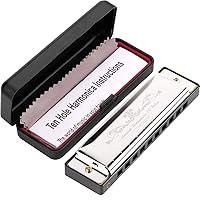 Algopix Similar Product 2 - Anwenk Harmonica Key of C 10 Hole 20