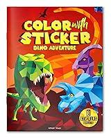 Algopix Similar Product 16 - Dino Adventure (Color with Sticker)