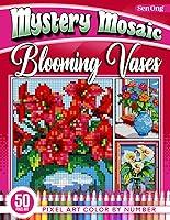 Algopix Similar Product 17 - Blooming Vases Mystery Mosaics Color by