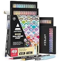 Algopix Similar Product 7 - ARTEZA Real Brush Pens 48 Watercolor
