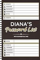 Algopix Similar Product 14 - Dianas Password List Personal Logbook