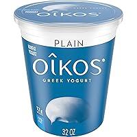 Algopix Similar Product 14 - Oikos Greek Nonfat Yogurt, Plain, 32 oz.