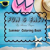 Algopix Similar Product 16 - FUN & EASY Summer Coloring Book